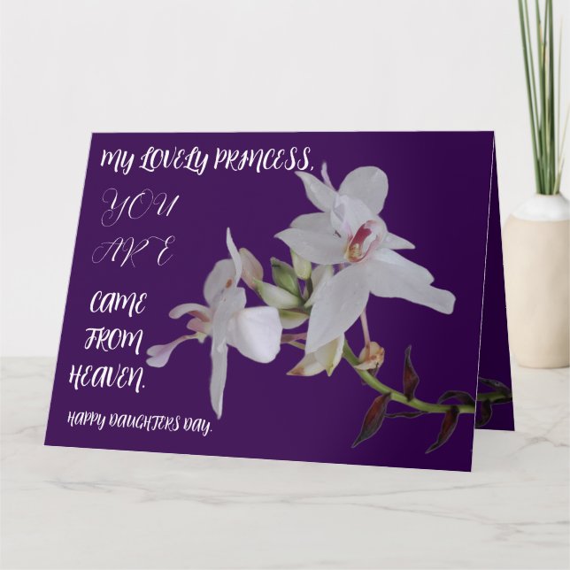 TARJETA REGALO DE FLORES DEL DÍA DE LAS HIJAS (Anverso)