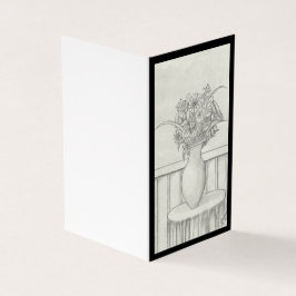 Tarjeta Regalo de flores - negro