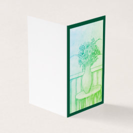 Tarjeta Regalo de flores - Verde