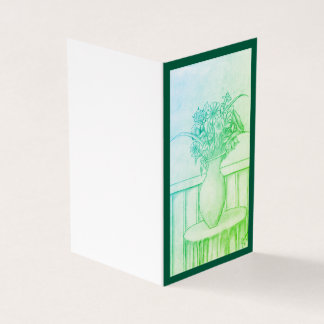 Tarjeta Regalo de flores - Verde