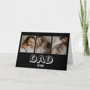 Tarjeta Regalo de foto de Papá Est 3 Recuerdo de padre 