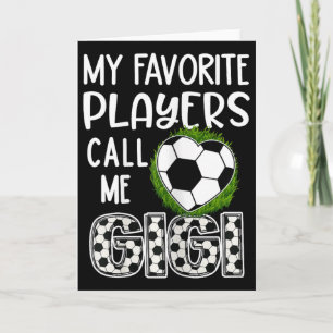 Tarjeta Regalo de fútbol, mis jugadores favoritos me llama