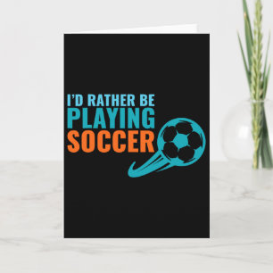 Tarjeta Regalo de fútbol: prefiero jugar al fútbol diverti