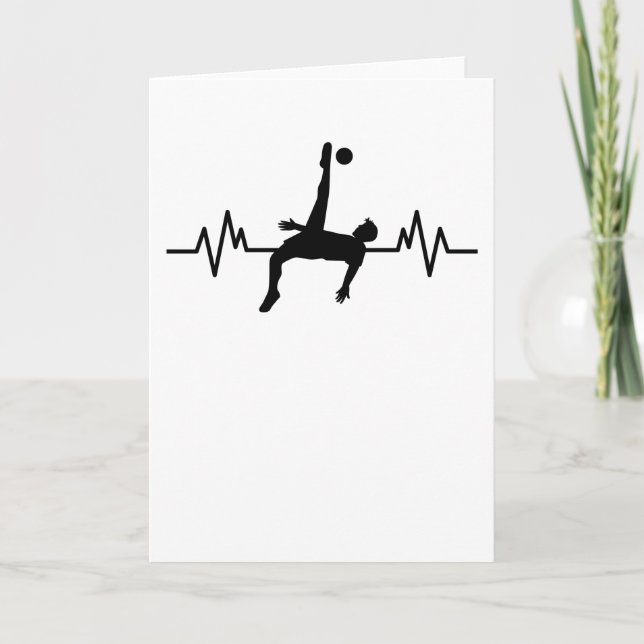 Tarjeta Regalo de fútbol ritmo cardíaco equipo de fútbol d (Anverso)