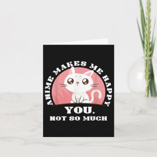 Tarjeta Regalo de gato anime Kawaii Japón Ramen Baka Otaku