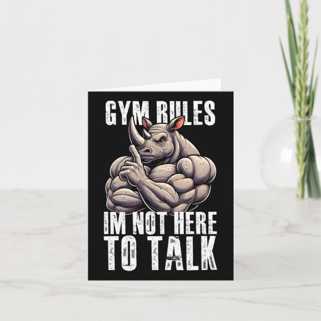 Tarjeta Regalo De Gimnasio Para Hombres Formación Motivaci (Anverso)