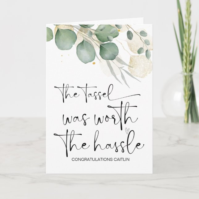 Tarjeta Regalo de graduación Felicitaciones Graduado unive (Anverso)