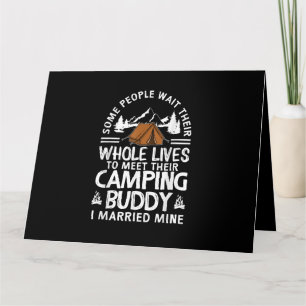Tarjeta Regalo De Guay Camping Buddies Para Hombres Mujere