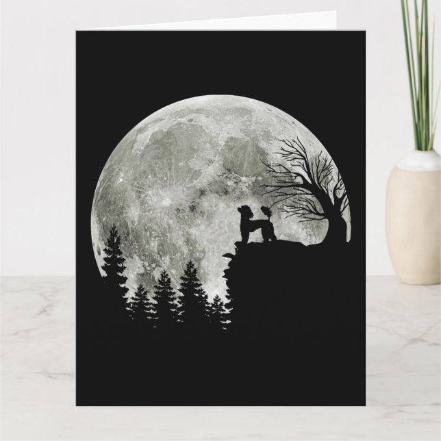 Tarjeta Regalo de Halloween de Caniche en la Montaña para  (Anverso)