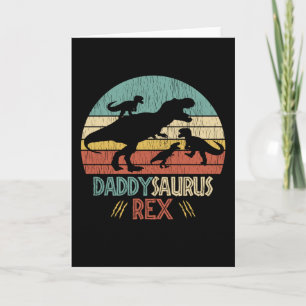 Tarjeta Regalo de humor para papá Dinosaurio Saurio Rex Re
