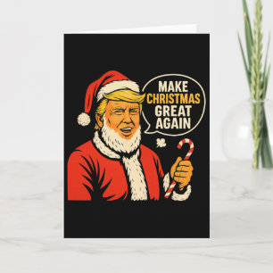 Tarjeta Regalo de idea divertida de Navidad Santa Claus Tr