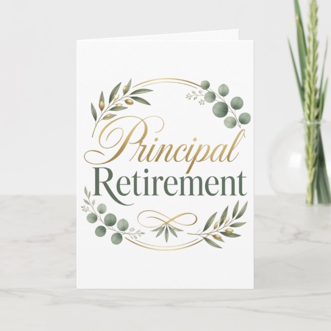 Tarjeta Regalo de Jubilación para Director (Anverso)