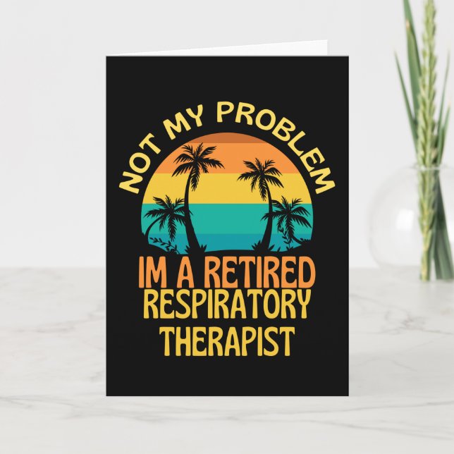 Tarjeta Regalo de jubilación para un terapeuta respiratori (Anverso)
