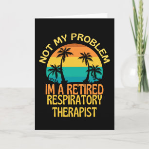 Tarjeta Regalo de jubilación para un terapeuta respiratori