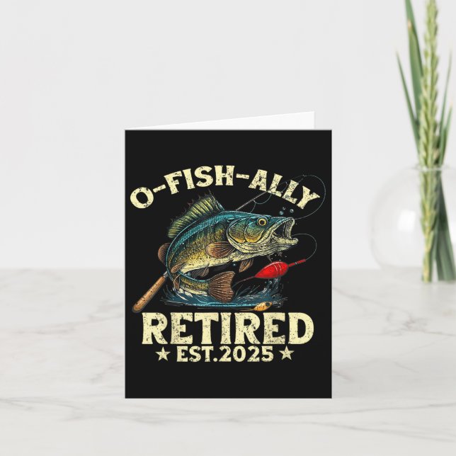 Tarjeta Regalo de Jubilación Pesquera O-fish-ally Retirado (Anverso)