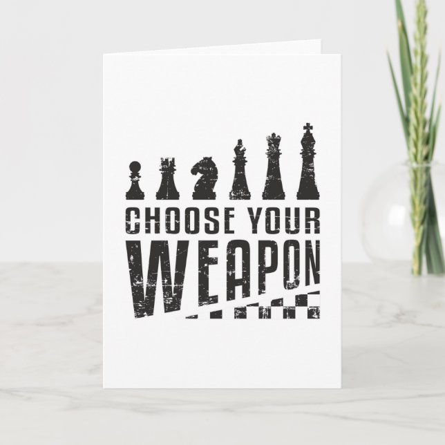 Tarjeta Regalo de juego de tablero de ajedrez del jugador  (Anverso)