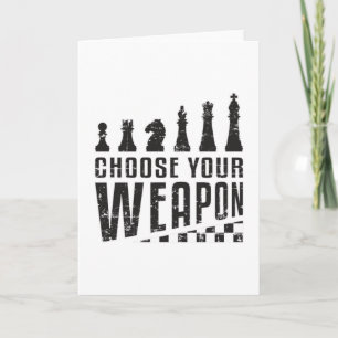 Tarjeta Regalo de juego de tablero de ajedrez del jugador 