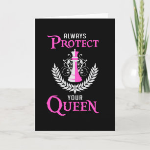 Tarjeta Regalo de juego de tablero de ajedrez Queen Chess