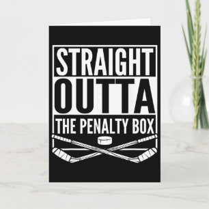 Tarjeta Regalo de jugador de hockey directamente desde el