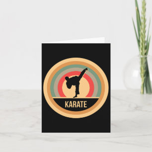 Tarjeta Regalo De Karate Vintage Retro Para Karateka Y Mar
