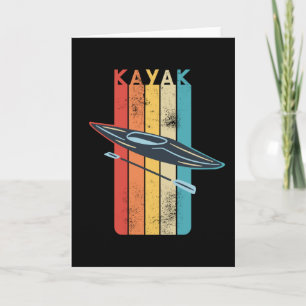Tarjeta Regalo de Kayak retro para Kayaker