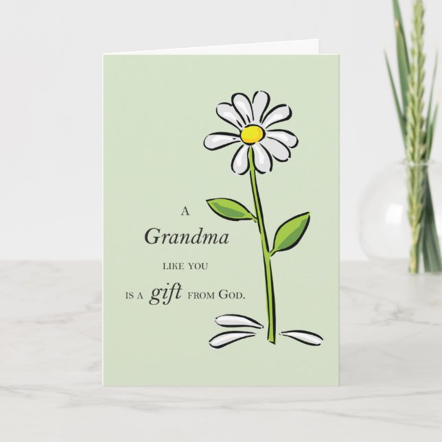 Tarjeta Regalo de la abuela de los abuelos religiosos de D (Anverso)