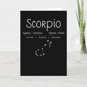 Tarjeta Regalo de la Constelación del Signo Zodiacal de Es