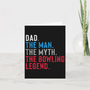 Tarjeta Regalo de leyenda de boliche para papá