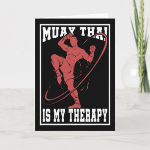 Tarjeta Regalo de luchador de artes marciales de kickboxin