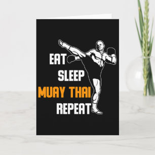 Tarjeta Regalo de luchador de artes marciales de Muay Thai