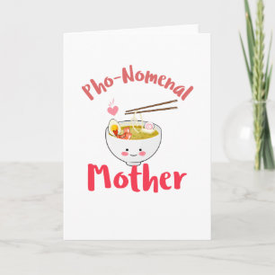 Tarjeta Regalo de mamá con juego de palabras - Madre Pho-N