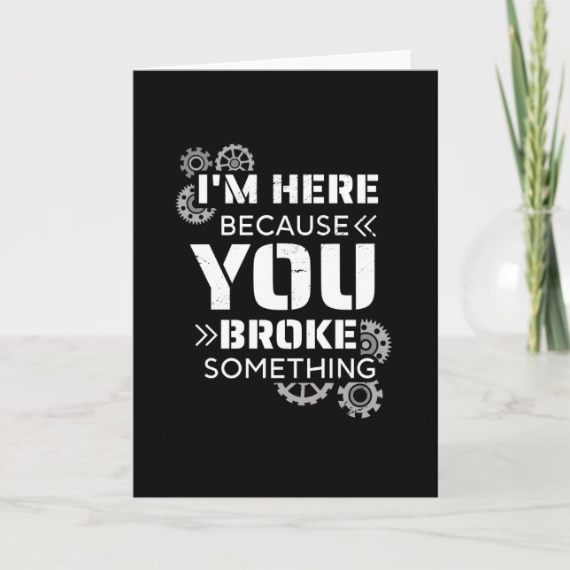 Tarjeta Regalo de mecánico (Anverso)