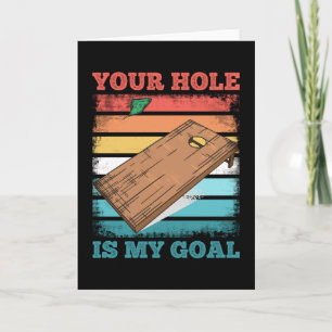 Tarjeta Regalo de milenario retro Gracioso Tu agujero es m