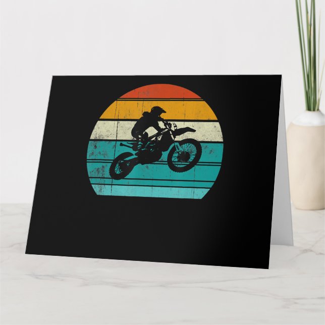 Tarjeta Regalo De Motocross En Bicicleta Sucia Para Hombre (Anverso)