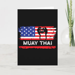 Tarjeta Regalo de Muay Thai de la bandera estadounidense T