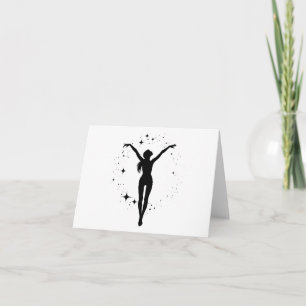 Tarjeta Regalo de mujer: saludo en blanco 6 de yoga