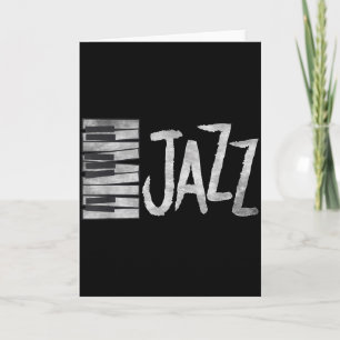 Tarjeta Regalo de músico anista de teclado vintage de jazz