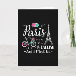 Tarjeta Regalo de Navidad de viaje de vacaciones en París