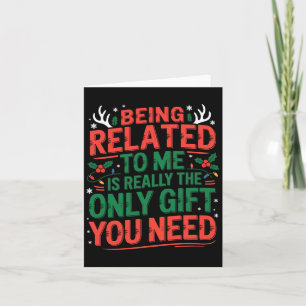 Tarjeta Regalo de Navidad divertido y sarcástico para la f
