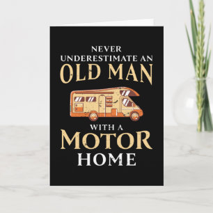 Tarjeta Regalo de Navidad Motorhome Hombre Divertido