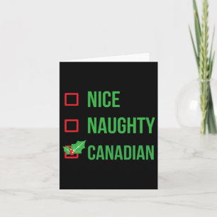 Tarjeta Regalo de Navidad pijama divertido canadiense Cana