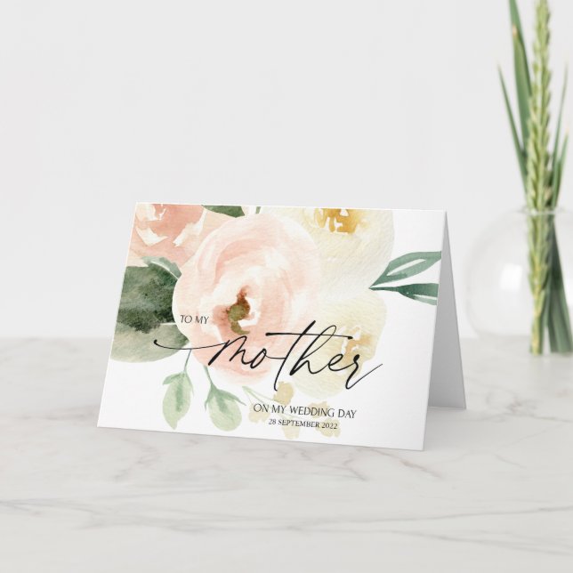 Tarjeta Regalo de novia en el día de la boda de mi madre r (Anverso)