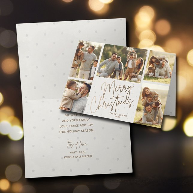 Tarjeta Regalo de oro Feliz Navidad 5 Feriados (Subido por el creador)