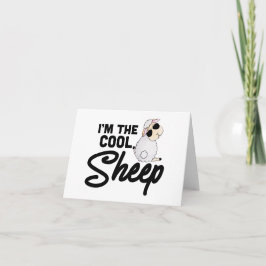 Tarjeta Regalo de oveja + cabra: soy el Guay Sheep BLANK