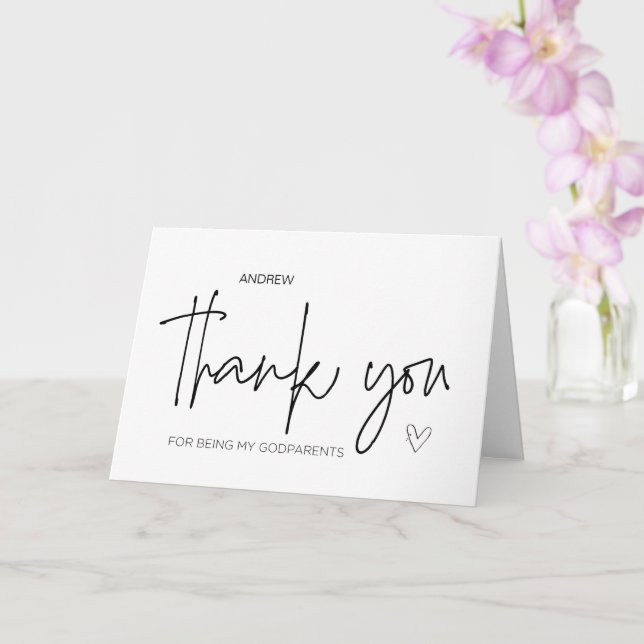 Tarjeta Regalo de padrino gracias por ser mis padrinos C (Orquídea)