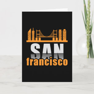 Tarjeta Regalo de paisaje urbano de la ciudad de San Franc