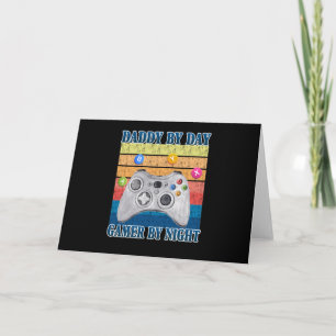 Tarjeta Regalo de papá   Papi Por Día Gamer Por Noche