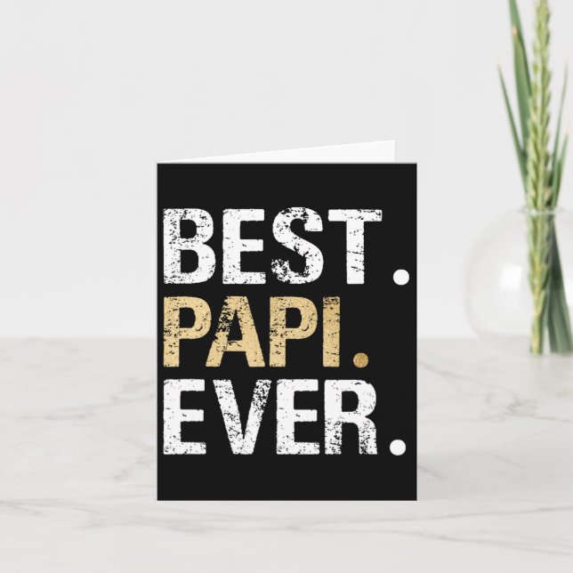 Tarjeta Regalo de Papi de Nieta Nieto Mejor Papi  (Anverso)