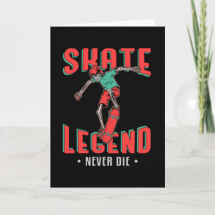 Tarjeta Regalo de patineta para skater con kickflip