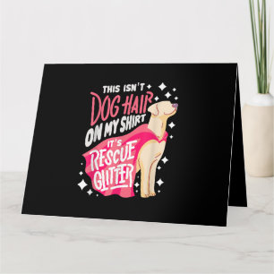 Tarjeta Regalo de perro de rescate Esto no es pelo de perr